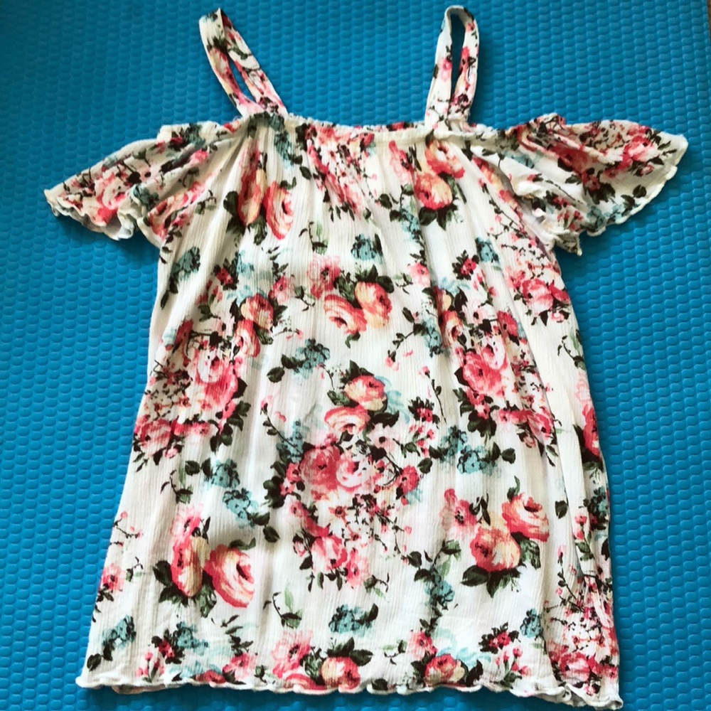 Off the shoulder floral top